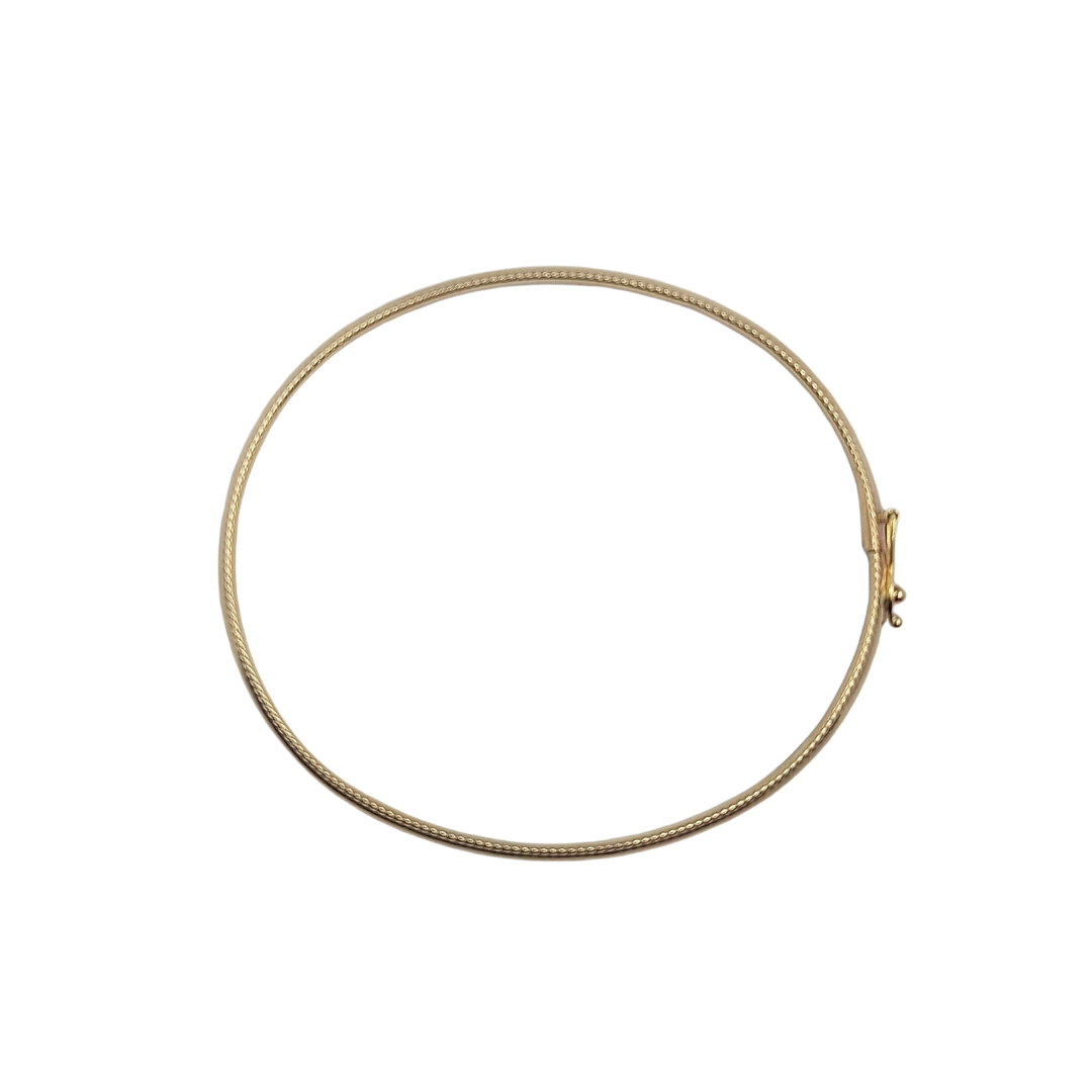 9ct Yellow Gold Hollow Hinged Bangle