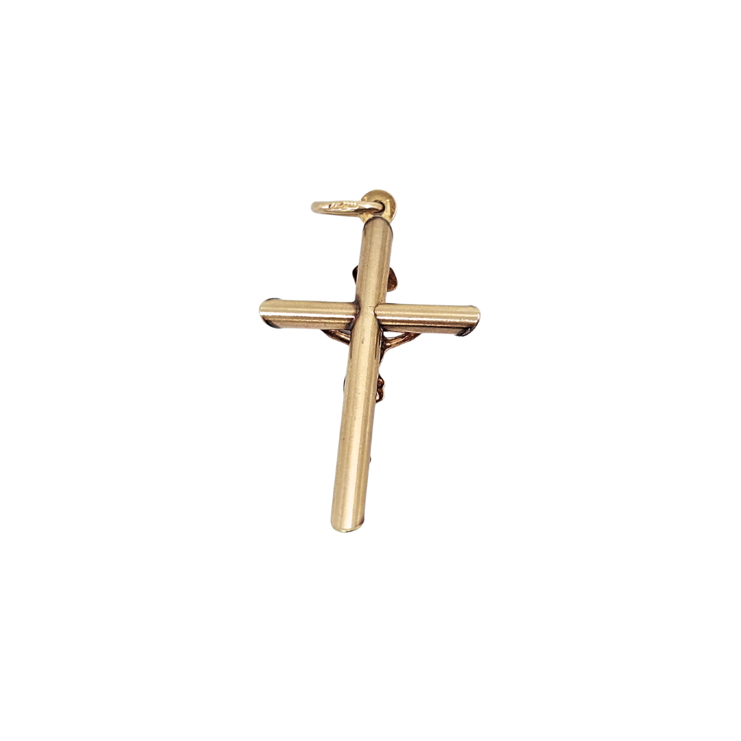 9ct Yellow Gold Crucifix