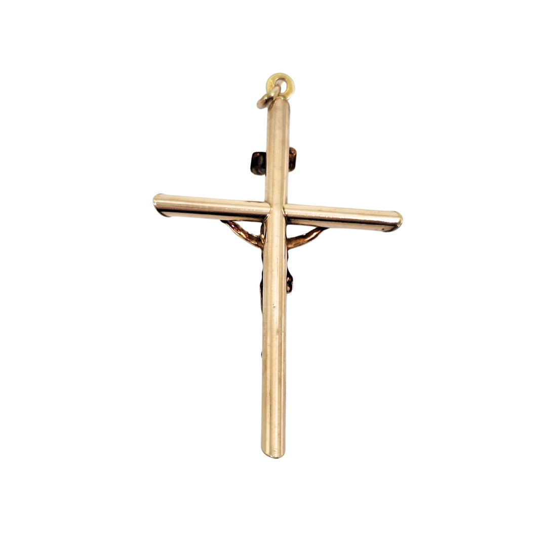 9ct Yellow Gold Crucifix