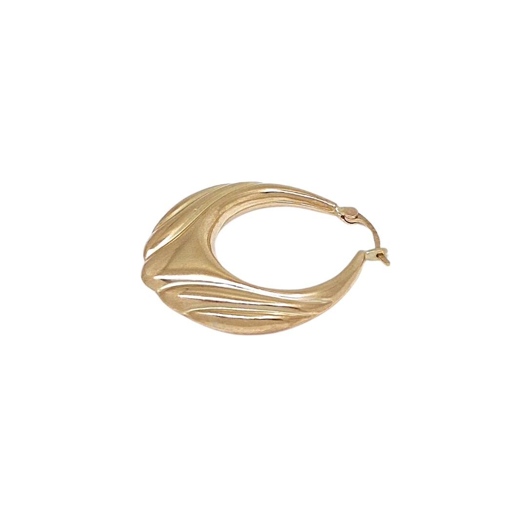 9ct Yellow Gold Creole Earrings