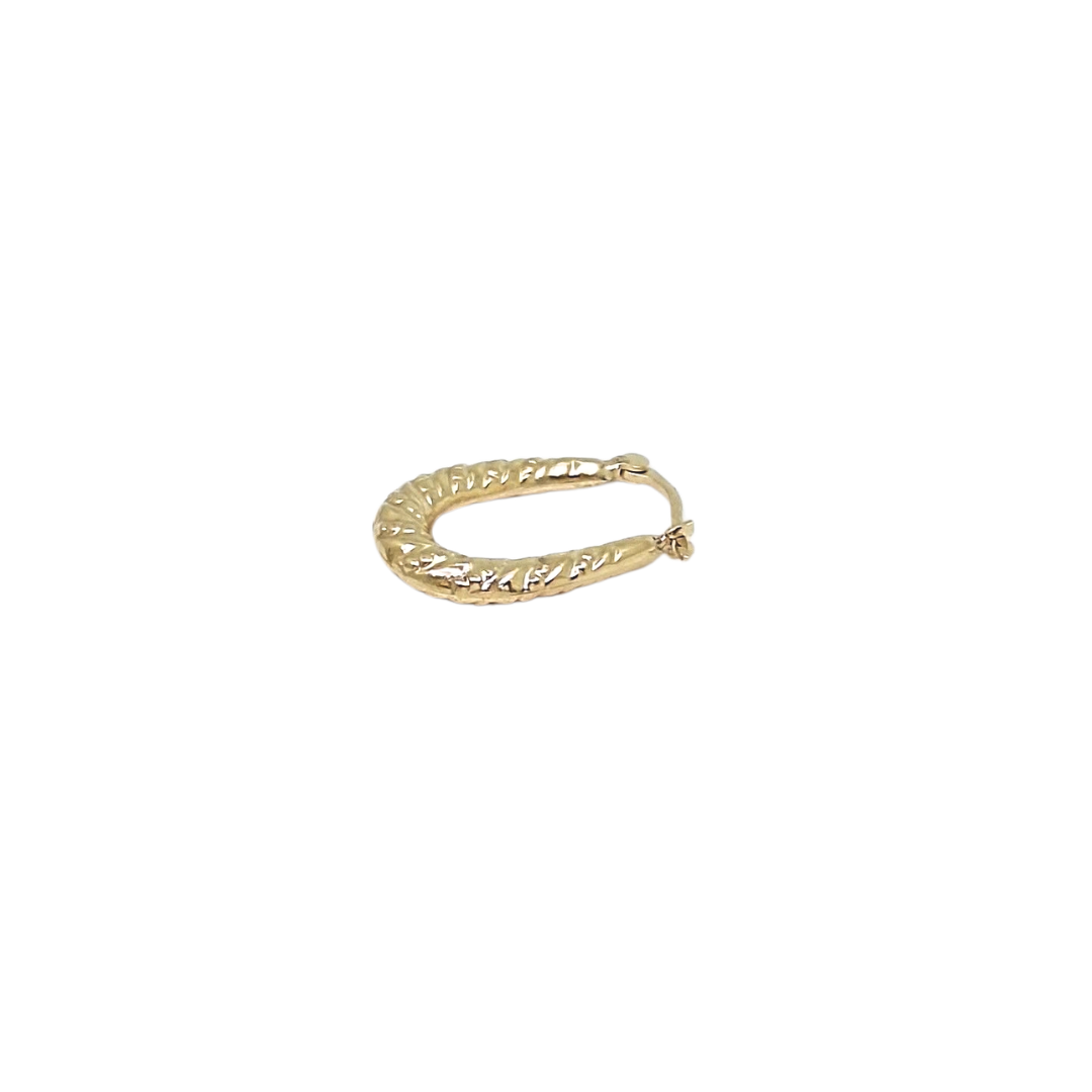 9ct Yellow Gold Creole Earrings