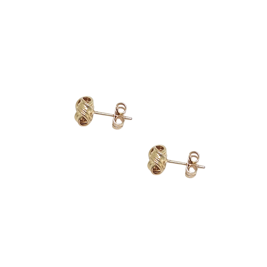 9ct Yellow Gold Knot Earrings