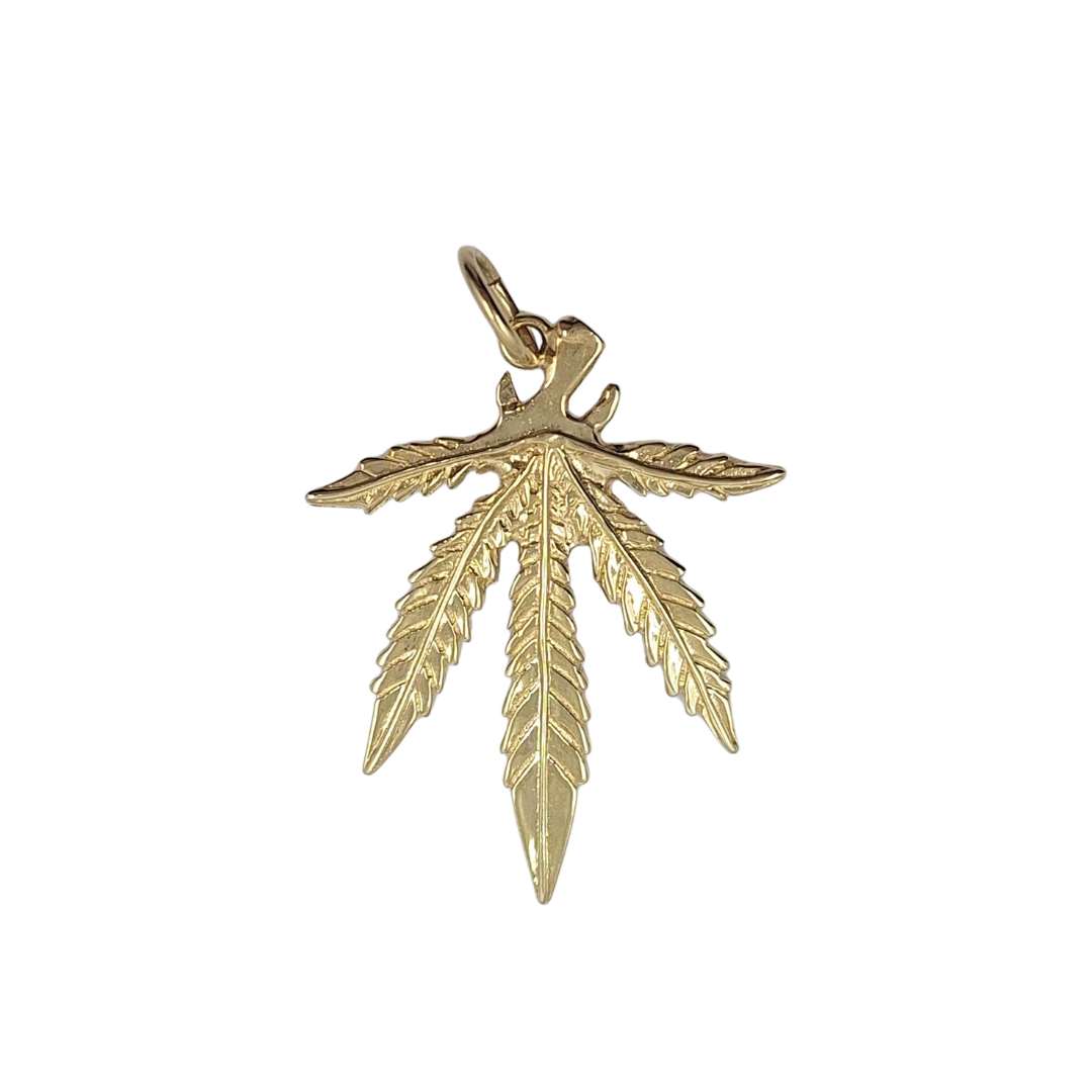 9ct Yellow Gold Leaf Pendant