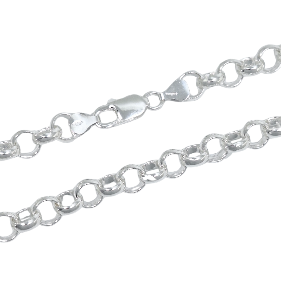 Sterling Silver Belcher Chain 24"