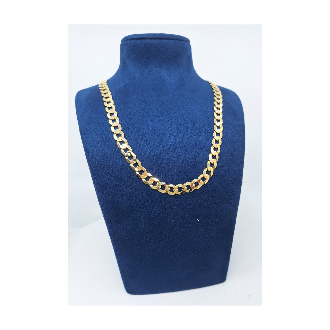 9ct Yellow Gold Curb Chain 20"