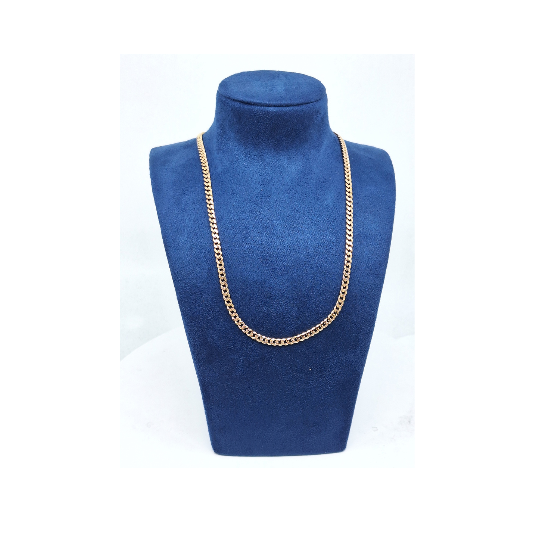 9ct Yellow Gold Curb Chain 21"