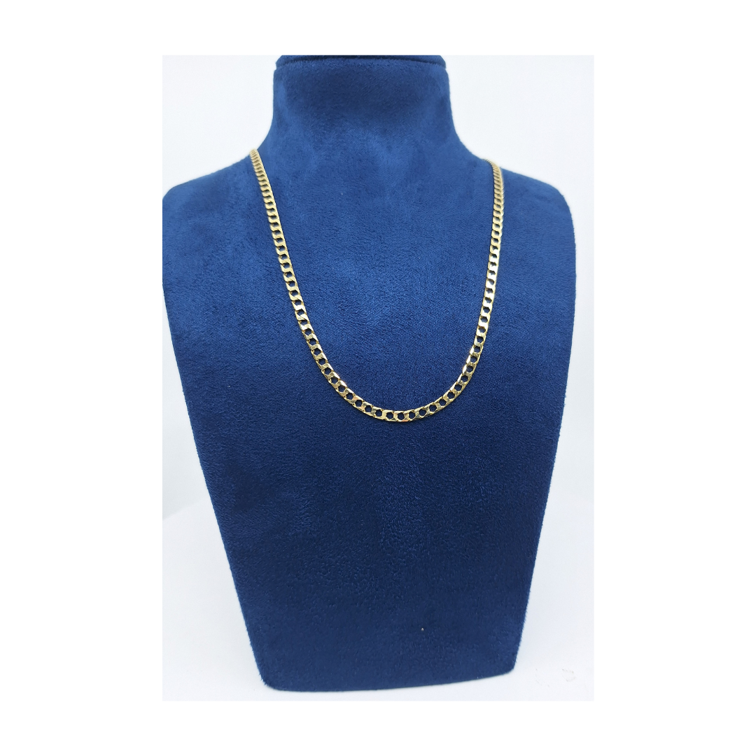 9ct Yellow Gold Curb Chain 20"