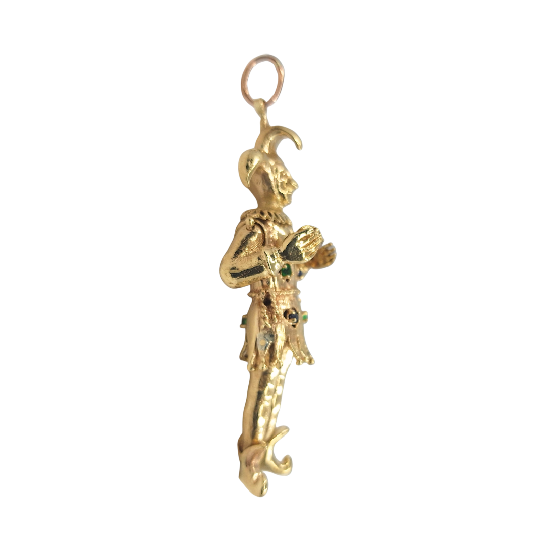9ct Yellow Gold Joker Pendant