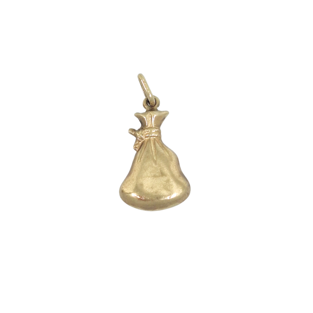 9ct Yellow Gold Money Bag Charm