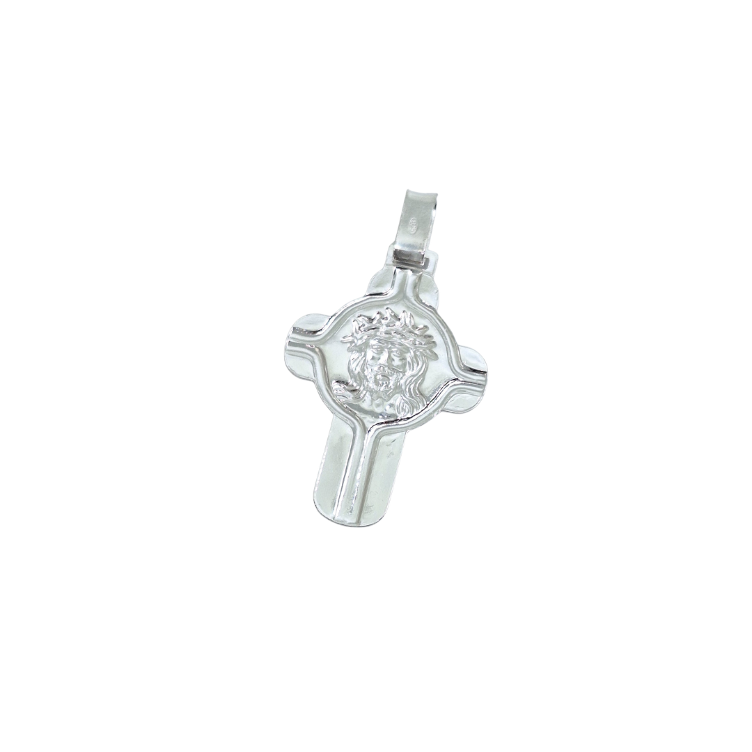 Silver Jesus Cross Pendant