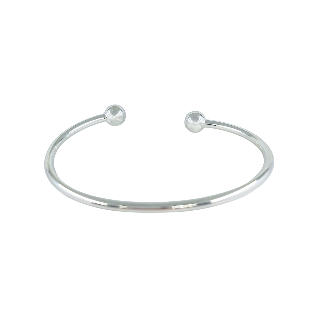 Silver Torque Bangle