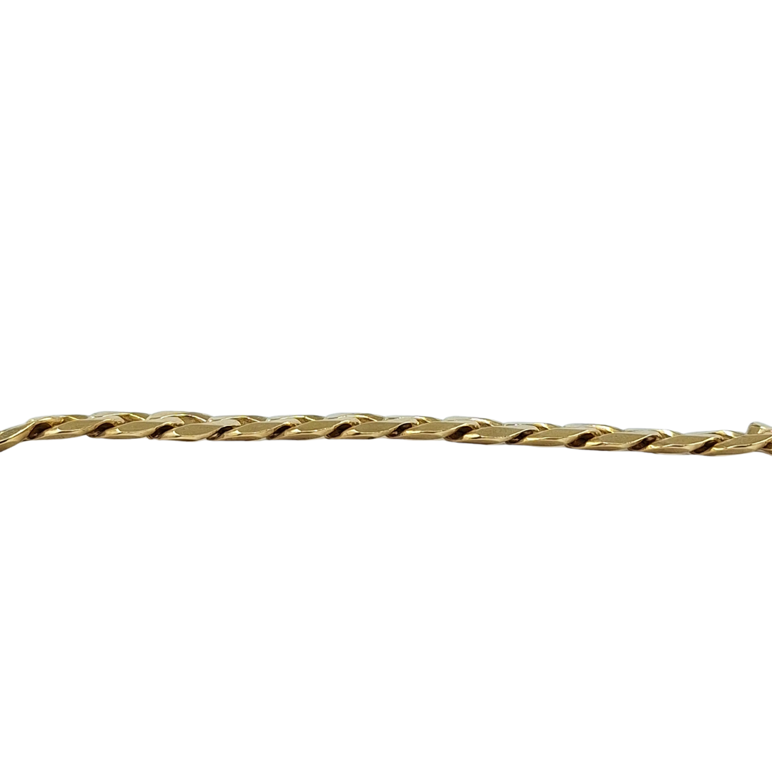 9ct Yellow Gold 9" Curb Bracelet