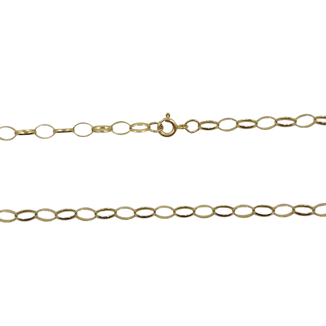 9ct Yellow Gold Belcher Chain 22"