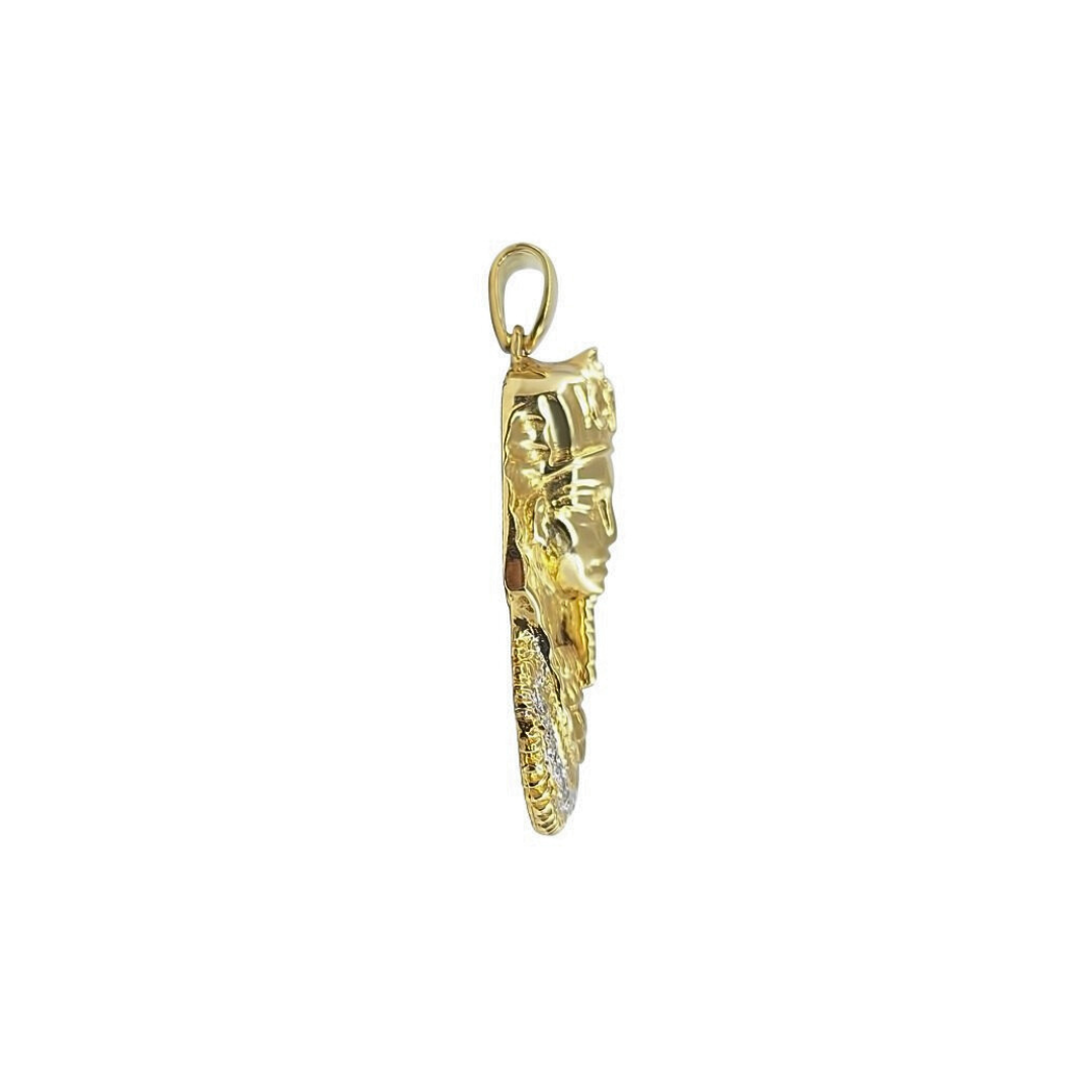 18ct Yellow Gold Egyptian Head Pendant
