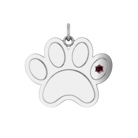 Ever-Paw Silver & Gemstone Pendant (Large)