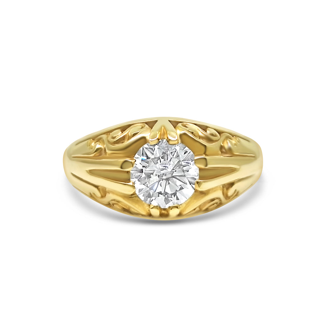 Gents 9ct Gold Ethical Diamond Ring 1.64ct