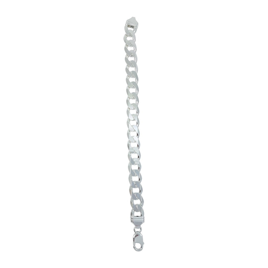 Silver Curb Bracelet 8.5"