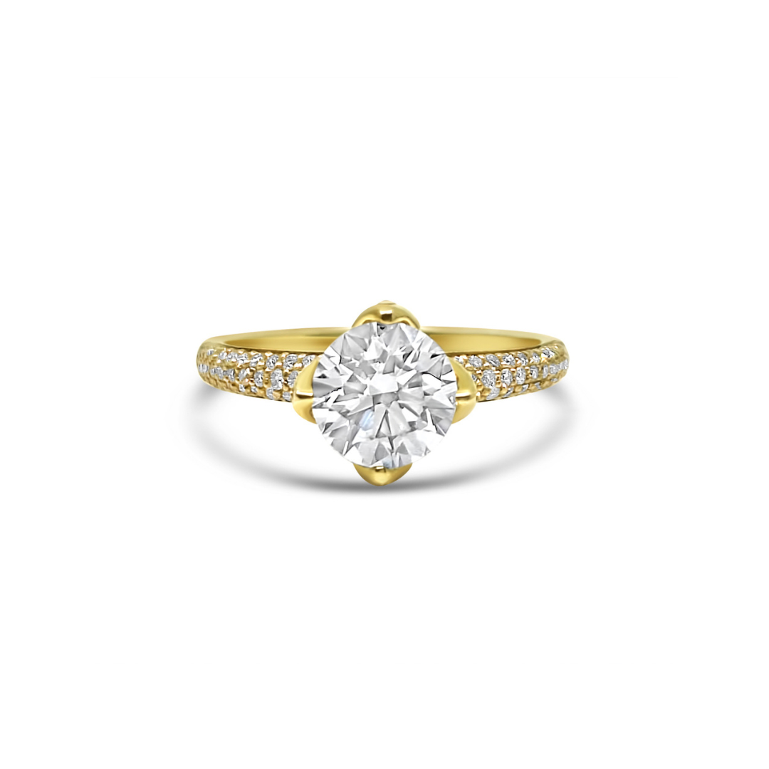 Yellow Gold & Ethical Diamond Ring 1.17ct