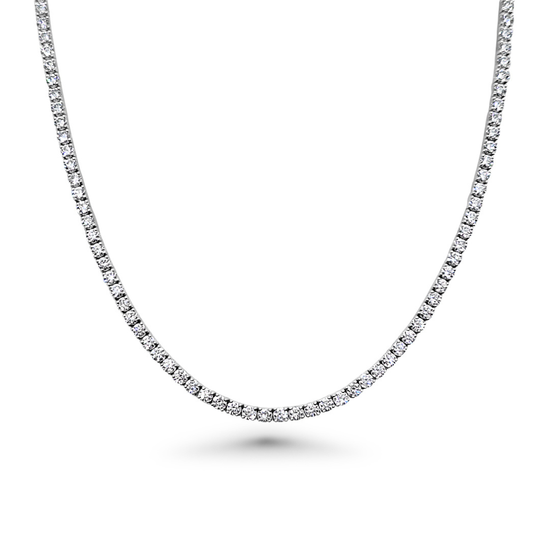 White Gold & Ethical Diamond Necklace 15.93ct