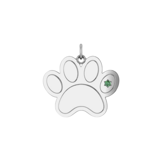 Ever-Paw Silver & Gemstone Pendant (Small)