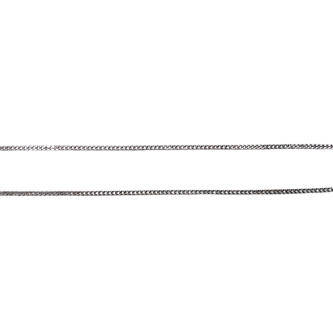 9ct White Gold Round Diamond Solitaire Pendant & Chain 0.46ct