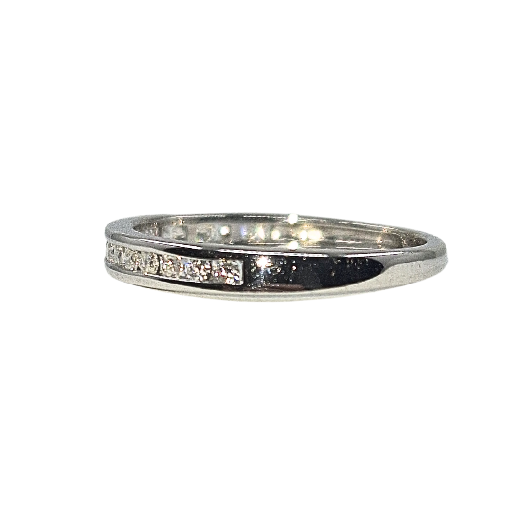 18ct White Gold Channel Set Diamond Eternity Ring