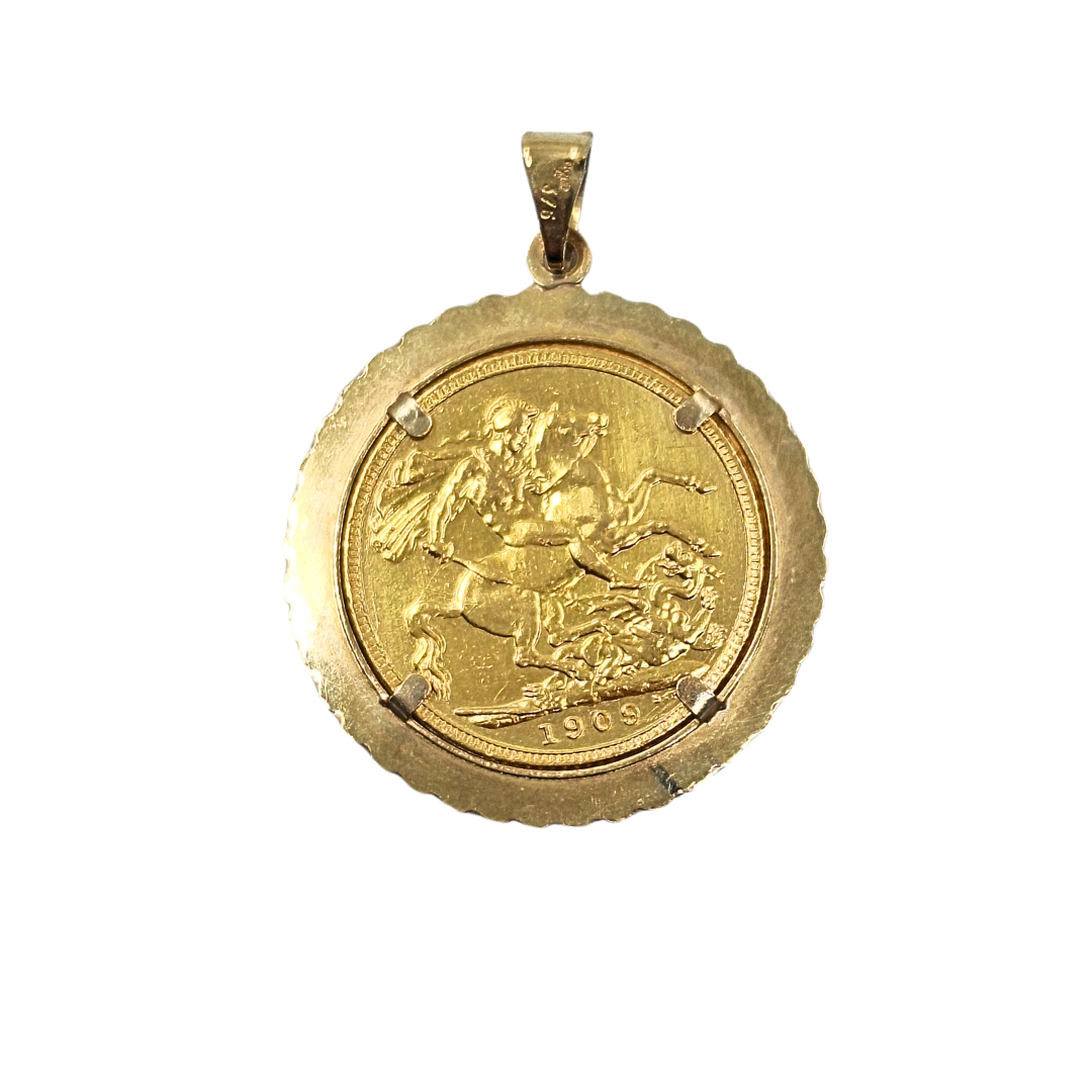 Full Sovereign Pendant 1909