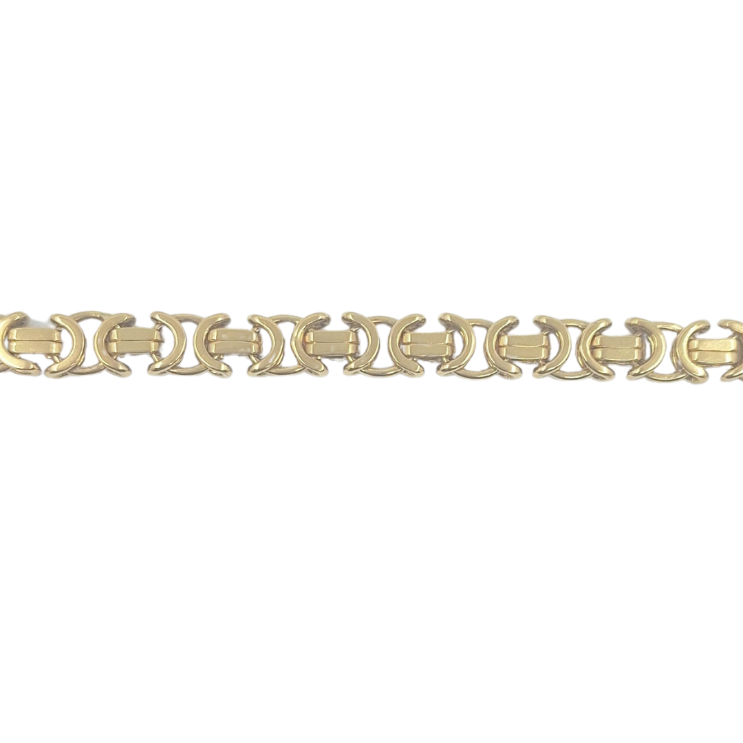 9ct Yellow Gold Byzantine Bracelet 8"