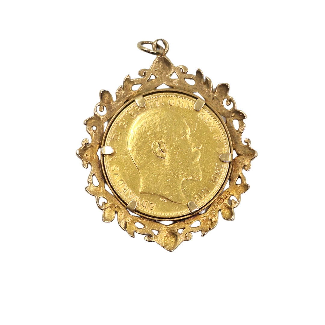 Full Sovereign Pendant 1906
