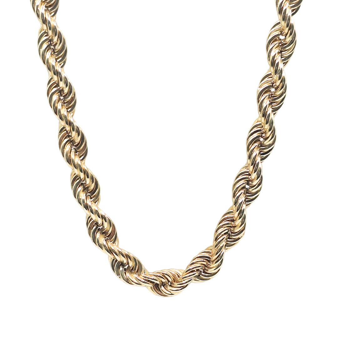 9ct Yellow Gold Rope Chain 29.5"