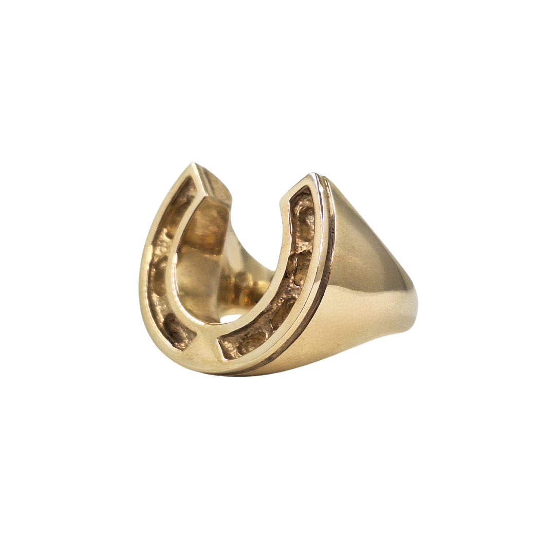 9ct Yellow Gold Horseshoe Ring