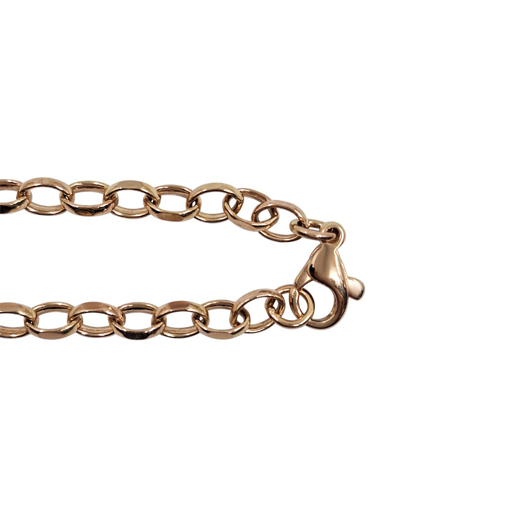 9ct Rose Gold Belcher Chain 30"