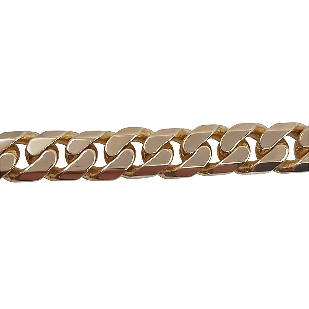9ct Yellow Gold Curb Bracelet 8.5"