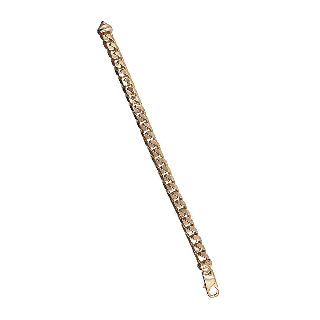 9ct Yellow Gold Curb Bracelet 8.5"