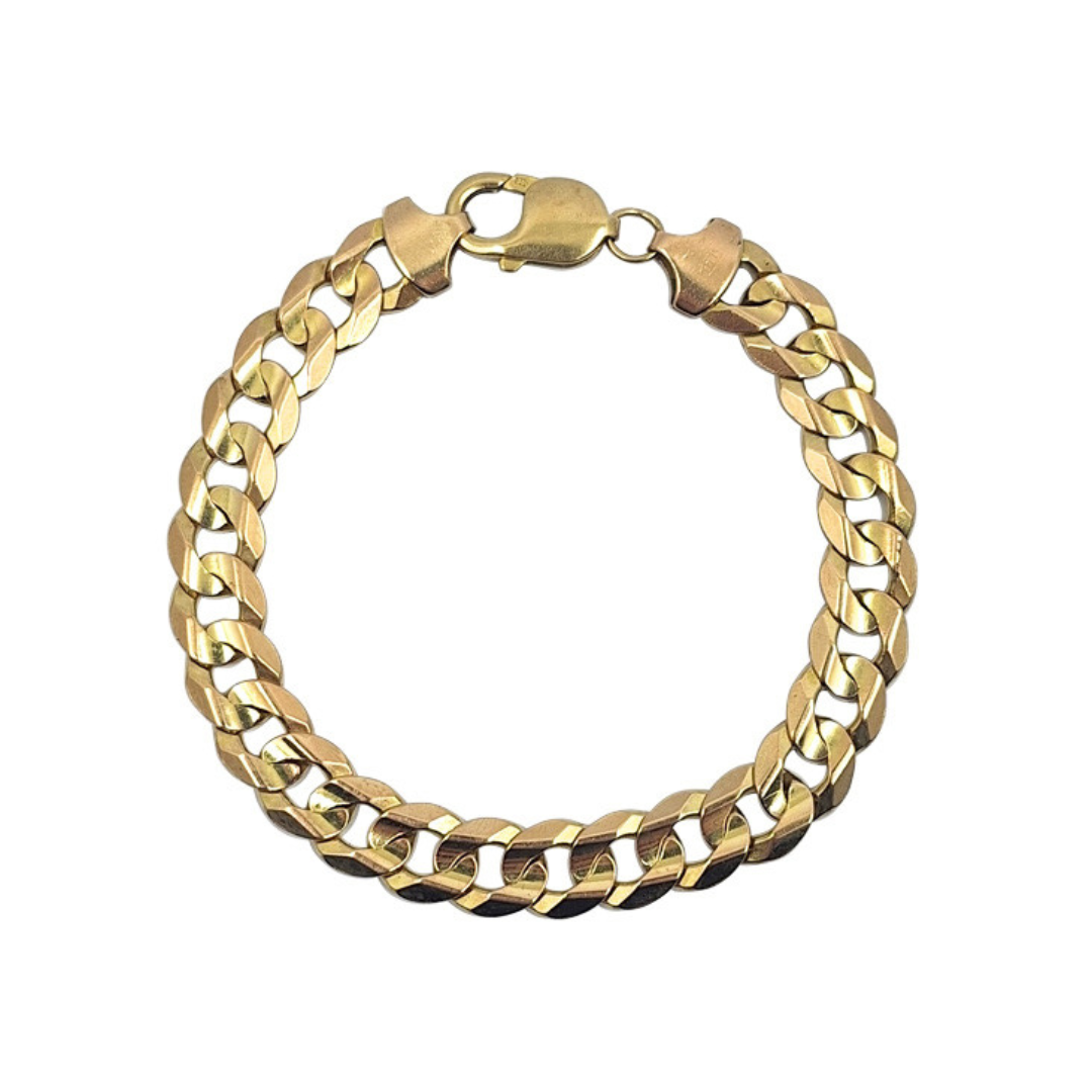 9ct Yellow Gold Curb Bracelet 8.5"