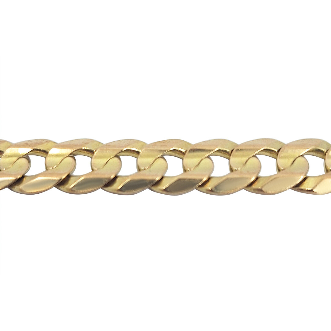 9ct Yellow Gold Curb Bracelet 8.5"