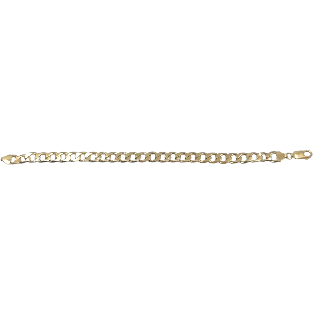 9ct Yellow Gold Curb Bracelet 9"