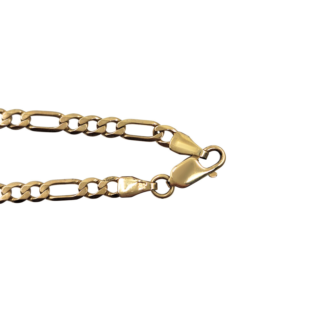 9ct Yellow Gold Figaro Chain 29"