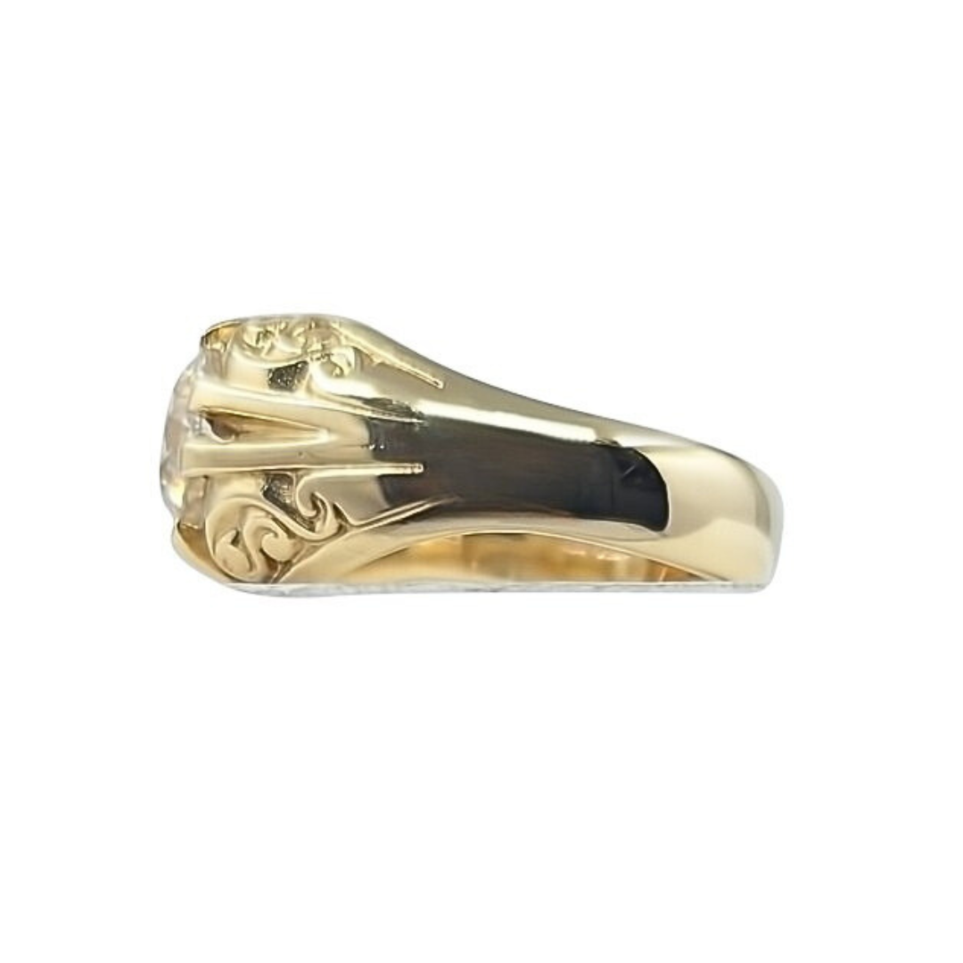 9ct Yellow Gold Ethical Diamond Gypsy Ring 2.41ct
