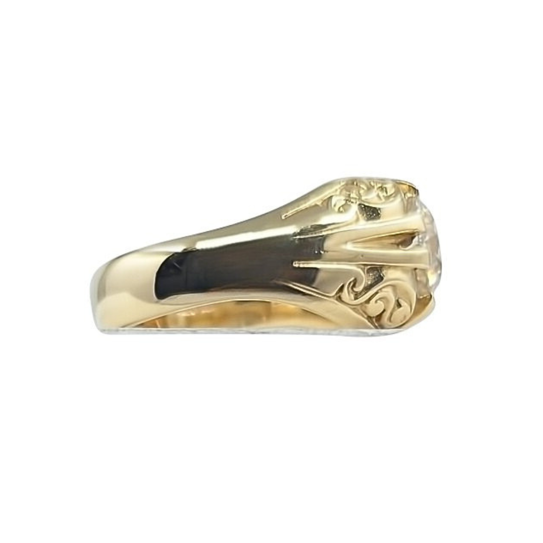 9ct Yellow Gold Ethical Diamond Gypsy Ring 2.41ct