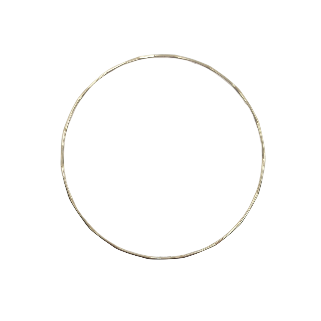 9ct Yellow Gold Shaped Slave Bangle