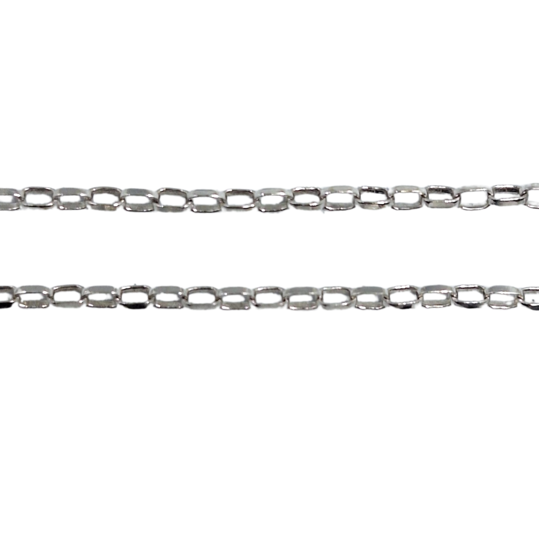 9ct White Gold Diamond Heart Pendant & Chain