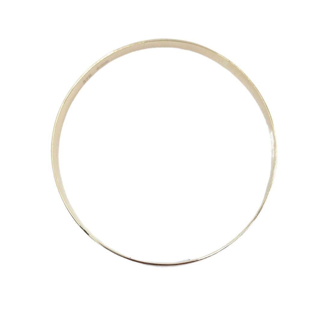 9ct Yellow Gold Patterned Slave Bangle