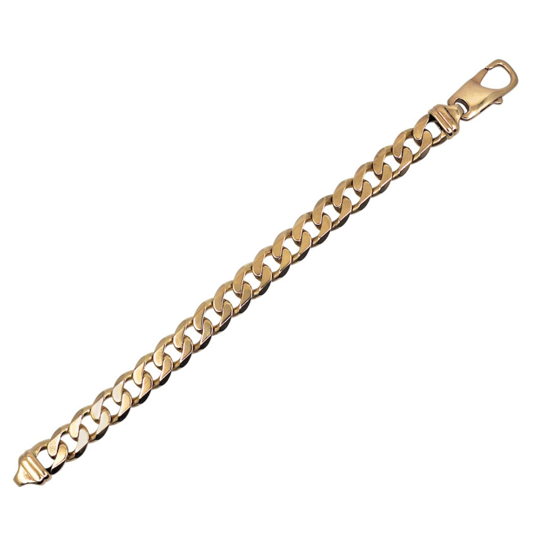 9ct Yellow Gold Curb Bracelet 9"