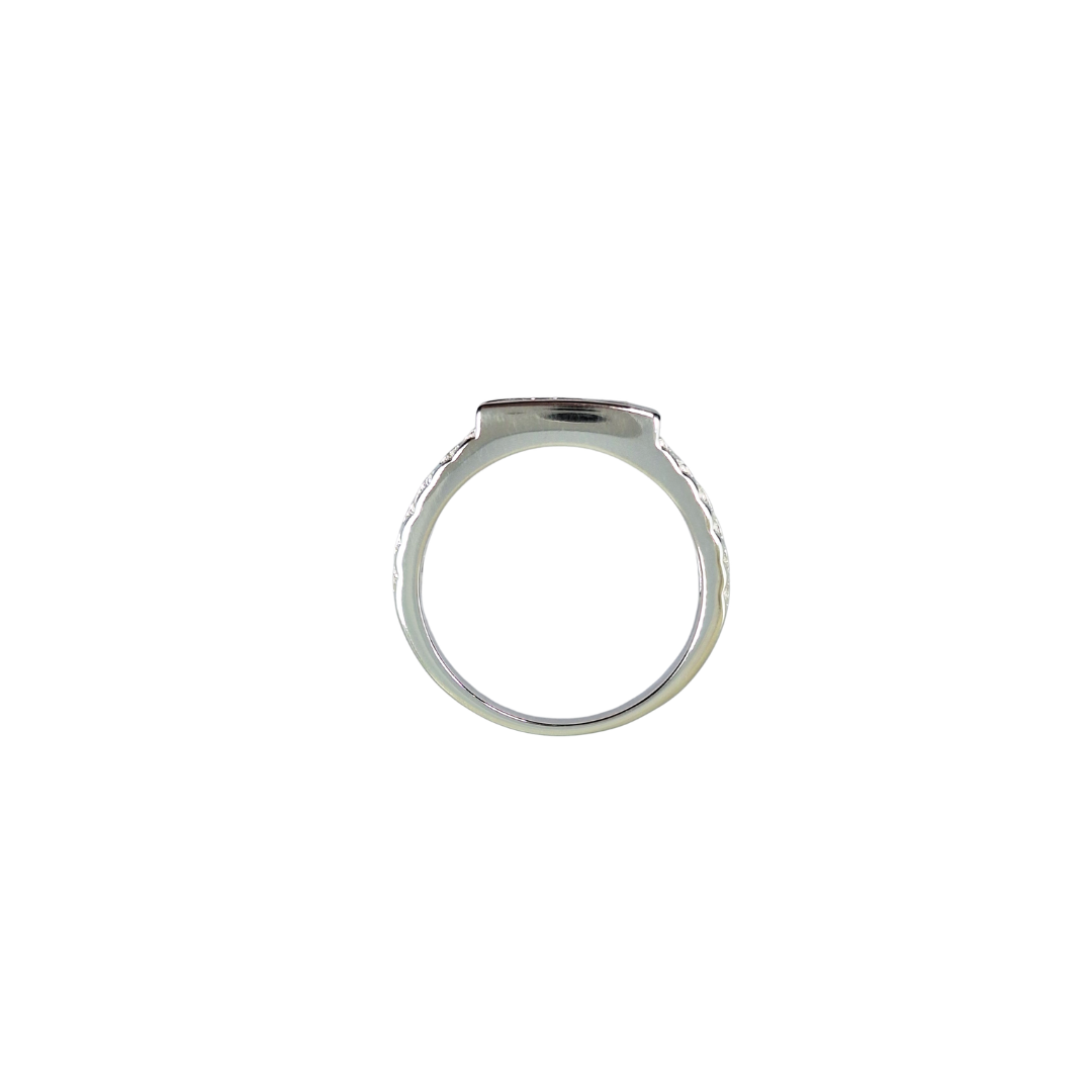 Silver Baby Cubic Zirconia Rolex Style Ring