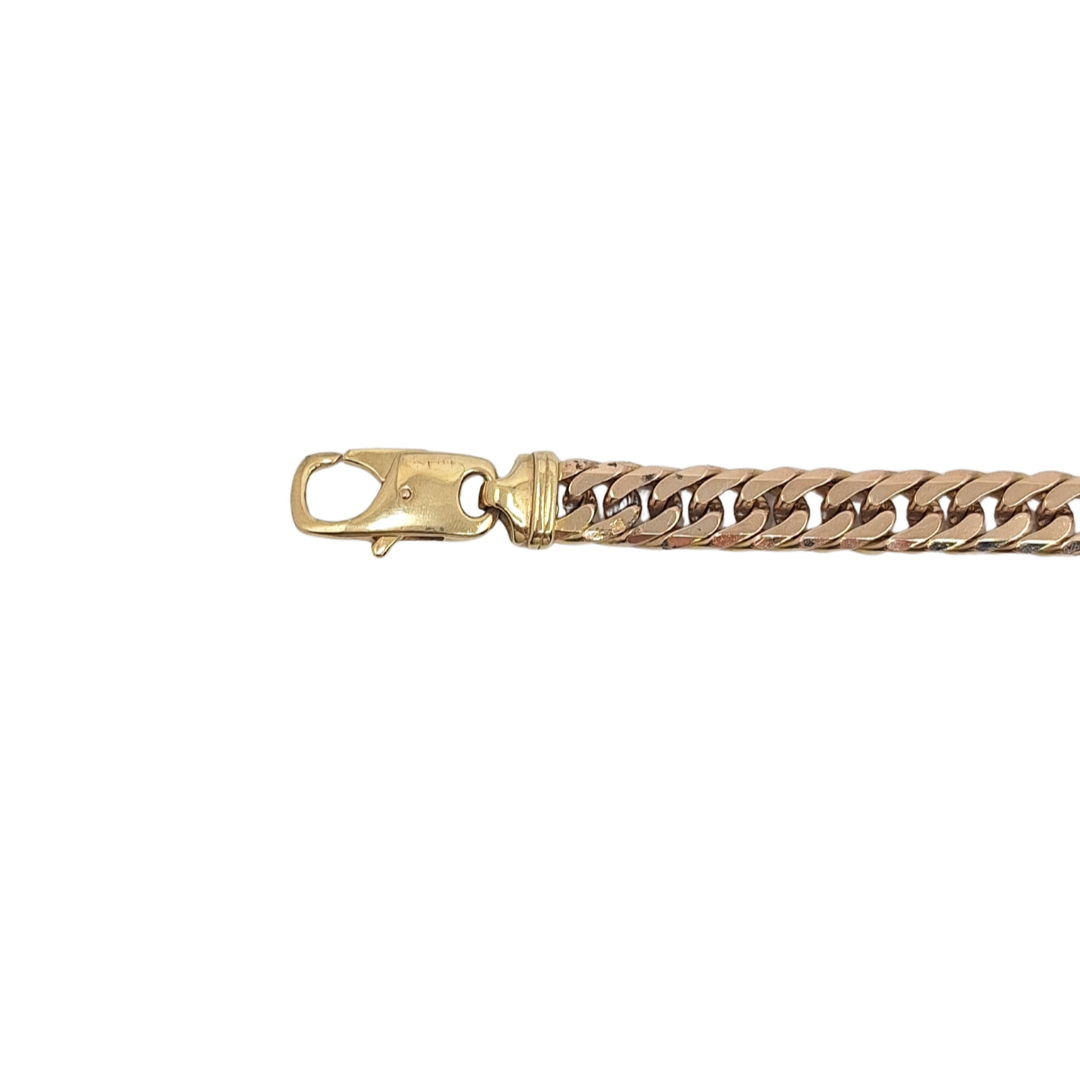 9ct Yellow Gold Curb Bracelet 8"
