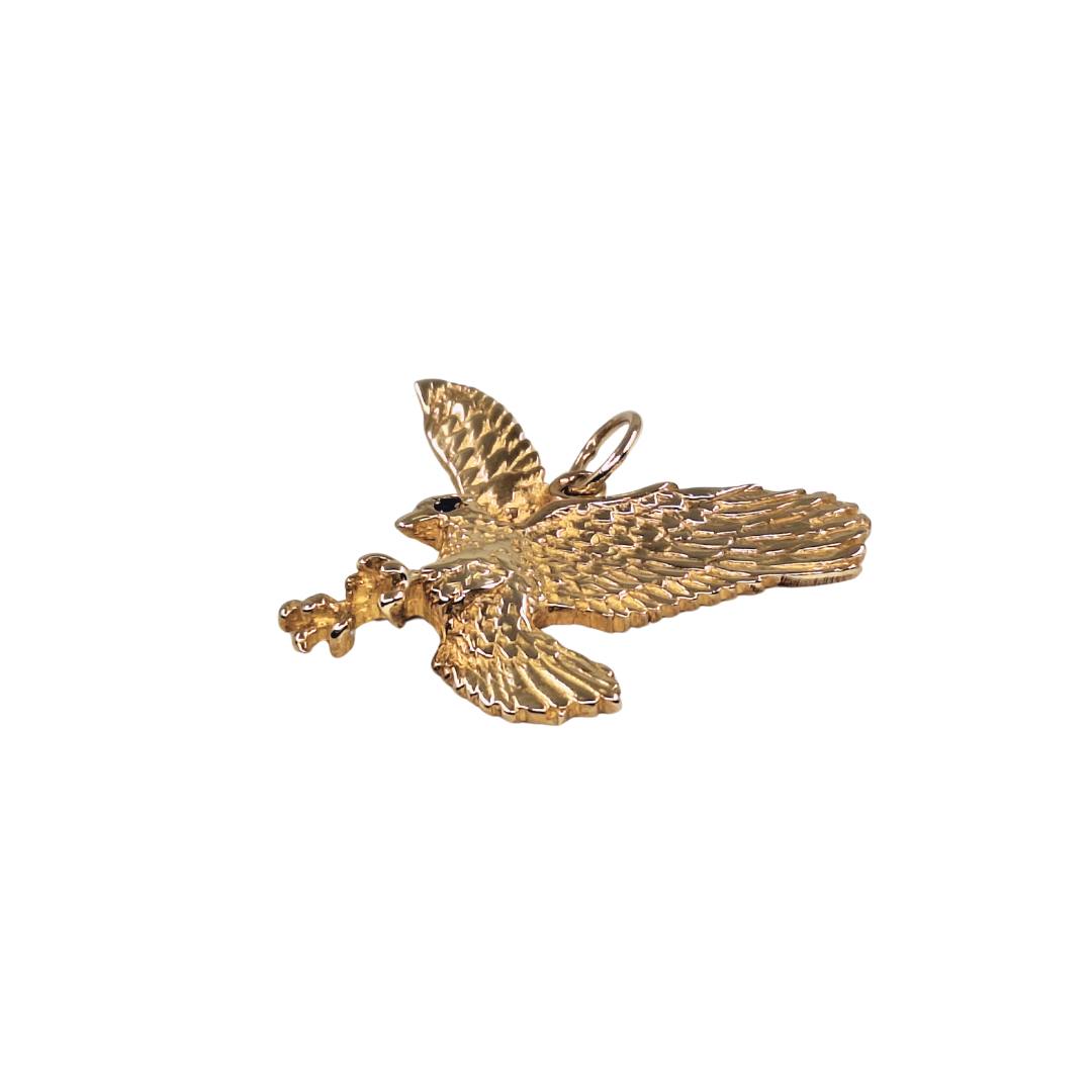9ct Yellow Gold Eagle Pendant