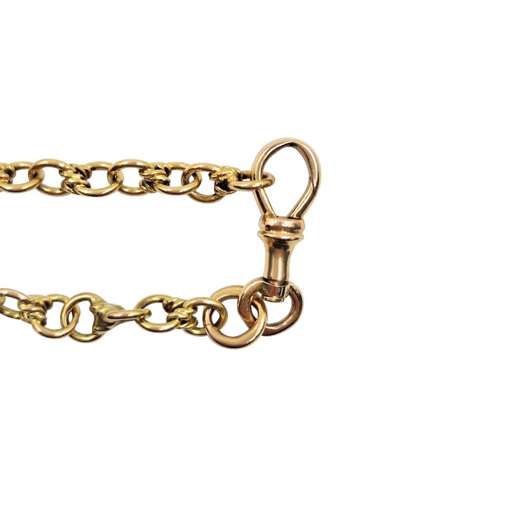 9ct Yellow Gold Fancy Link Belcher Chain 20"