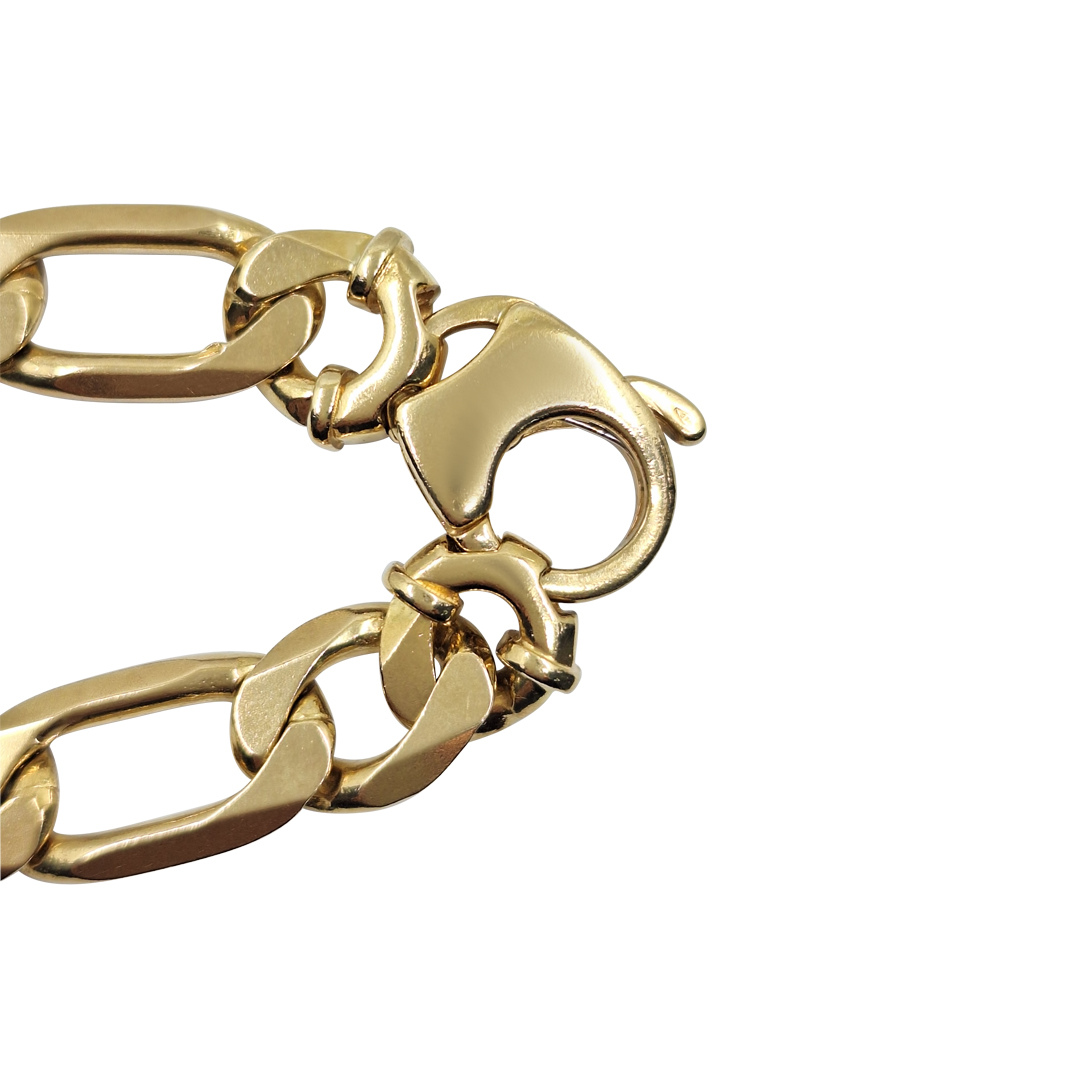 9ct Yellow Gold Figaro Chain 22"
