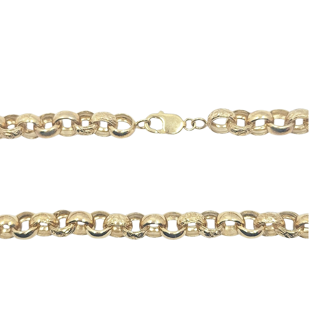 9ct Yellow Gold Belcher Chain